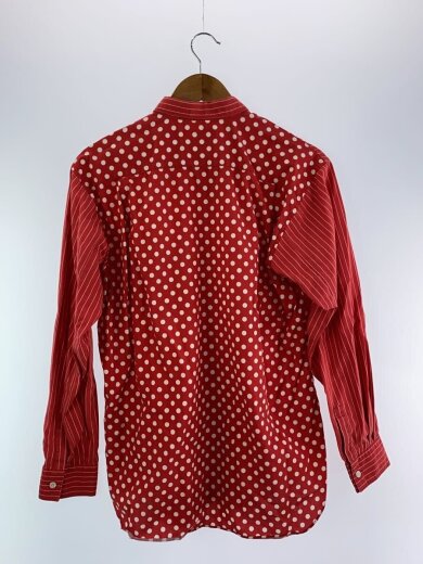 商品画像：長袖シャツ/M/コットン/RED/ストライプ/S4SS16 2