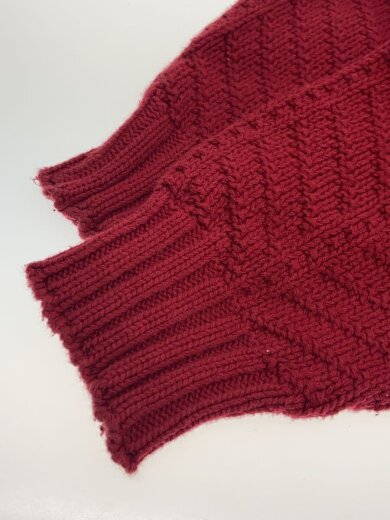 商品画像：ニット・セーター(厚手)/XL/コットン/RED 5