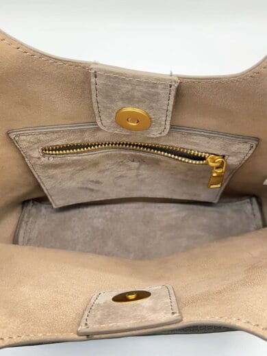 商品画像：ショルダーバッグ/スウェード/BEG 6