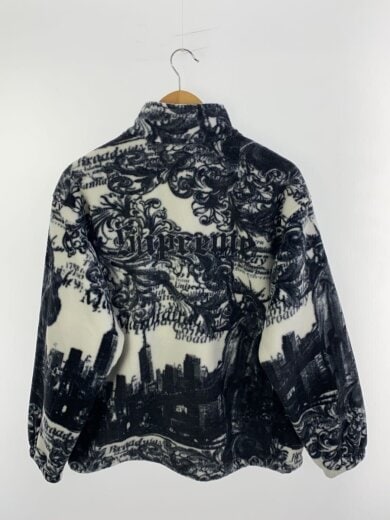 商品画像：フリースジャケット/M/ポリエステル/BLK/総柄 2