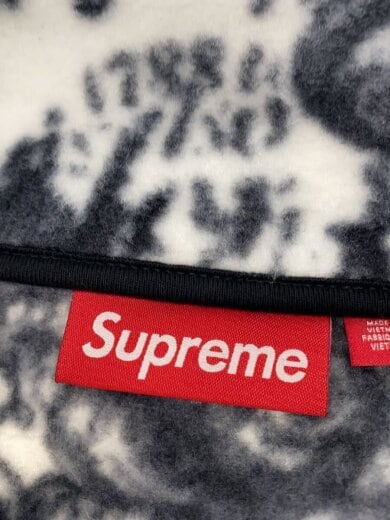 商品画像：フリースジャケット/M/ポリエステル/BLK/総柄 3