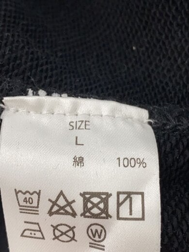 商品画像：スウェット/L/コットン/BLK 4