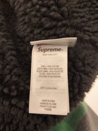 商品画像：25FW/Faux Shearling Lined Bomber/ジャケット/L/コットン/GRN/チェック 4