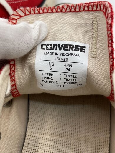 商品画像：ローカットスニーカー/24cm/RED 5