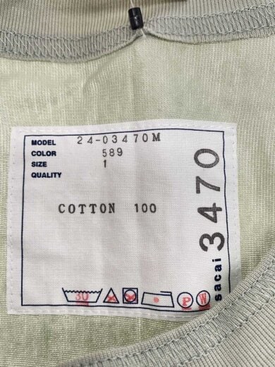 商品画像：Tシャツ/1/コットン/GRN/24-03470m 3