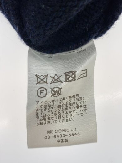 商品画像：ニット・セーター(薄手)/1/ウール/NVY/N03-06007 5