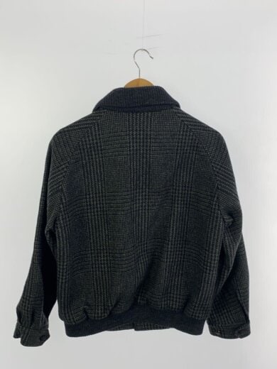 商品画像：ウールハリントンジャケット/--/ウール/GRN/チェック 2