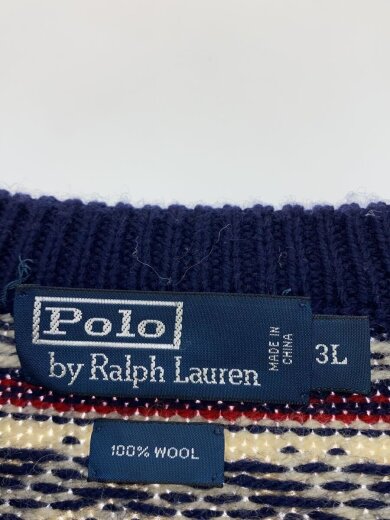 商品画像：カーディガン(厚手)/--/ウール/NVY/総柄 3