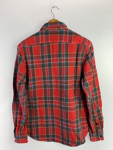 商品画像：長袖シャツ/M/コットン/RED/チェック 2