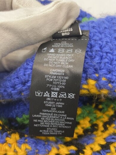 商品画像：ヘッドウェア/--/アクリル/BLU/メンズ 6