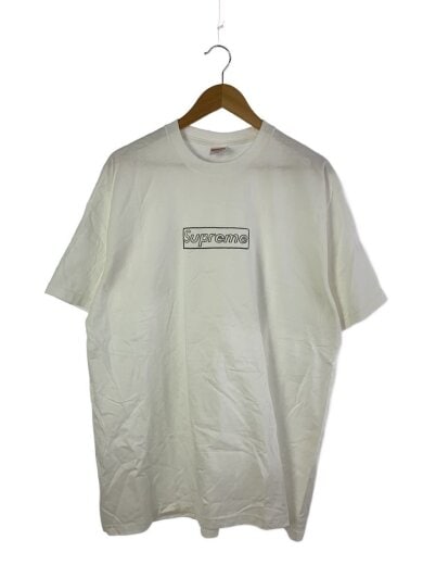 商品画像：21SS/KAWS CHALK BOX LOGO TEE/Tシャツ/XL/コットン/WHT 1