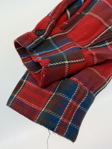 商品画像：60s/ネルシャツ/15/コットン/RED/チェック 4