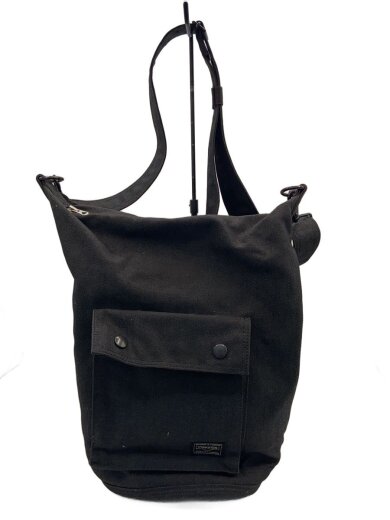 商品画像：ショルダーバッグ/キャンバス/BLK/592-06367 1