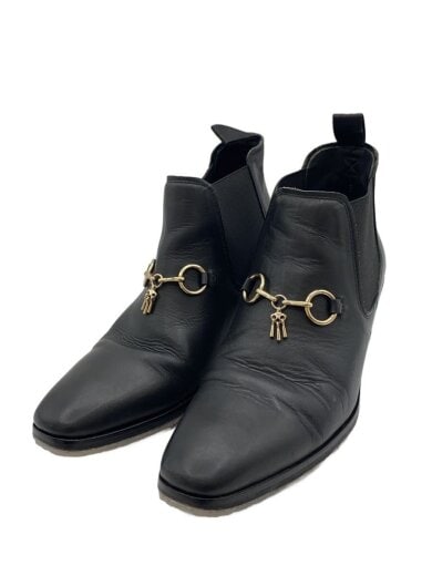 商品画像：HEELED CHEALSEA BIT BOOT/サイドゴアブーツ/39/BLK/レザー 2