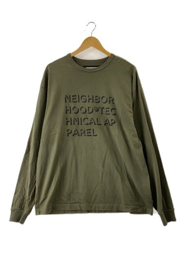 商品画像：長袖Tシャツ/L/コットン/KHK/プリント/222TPNH-CSM06// 1