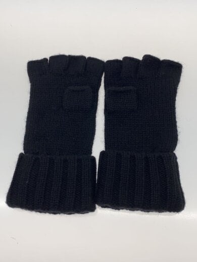 商品画像：ココマーク/チェーンデザイン/手袋/カシミア/BLK/レディース// 2