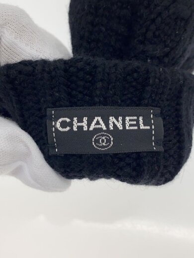 商品画像：ココマーク/チェーンデザイン/手袋/カシミア/BLK/レディース// 3