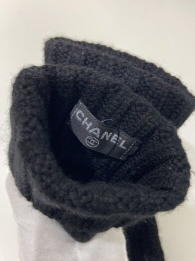 商品画像：ココマーク/チェーンデザイン/手袋/カシミア/BLK/レディース// 7