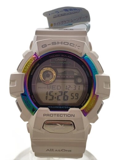 商品画像：ソーラー腕時計_G-SHOCK/デジタル/ラバー/WHT/プラスチック 1