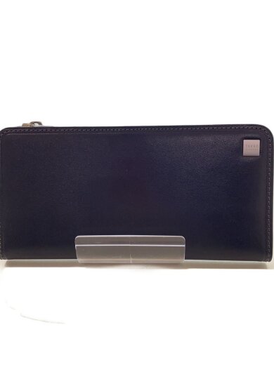 画像：TAKEO KIKUCHI長財布/レザー/BLK/無地/メンズ1