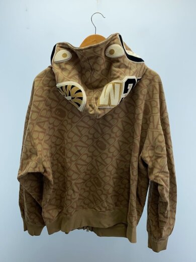 商品画像：ジップパーカー/M/コットン/BEG/総柄/001ZPJ8010541 2