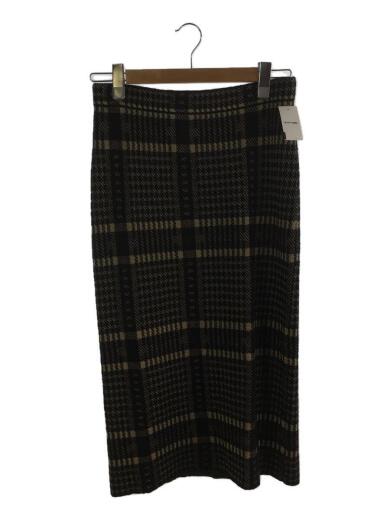 画像：DRIES VAN NOTENニット素材スカート/セットゥユイットゥ期/ロングスカート/S/ウール/BRW/チェック1
