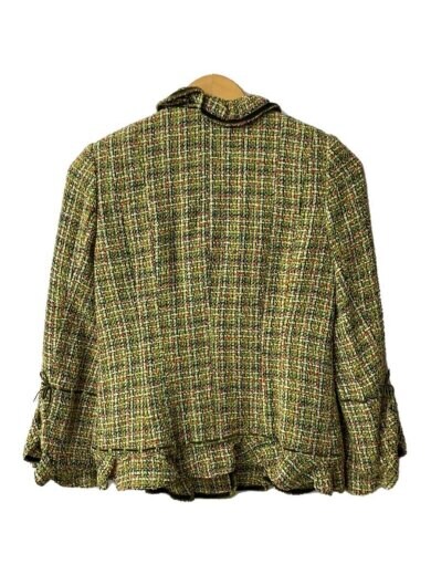 商品画像：ツイードジャケット/M/ポリエステル/GRN 2