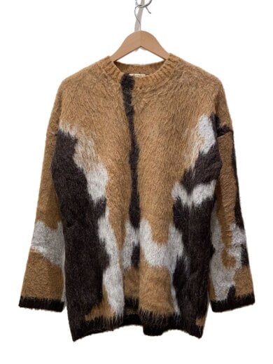 商品画像：Kelphine Brushed Sweater/XXS/フェイクファー/BRW/総柄/FN-WN-KNIT0001 1