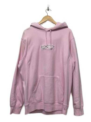 商品画像：19AW/Bandana Box Logo Hooded/パーカー/XL/コットン/PNK/無地 1