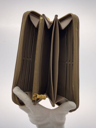 商品画像：ジッピー・ウォレット_モノグラム・エンボス_ラムレザー_BEG/--/BEG/レディース 4