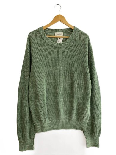 商品画像：Linen Rib Knit/ニット・セーター(薄手)/46/リネン/GRN/EP01SKN01 1