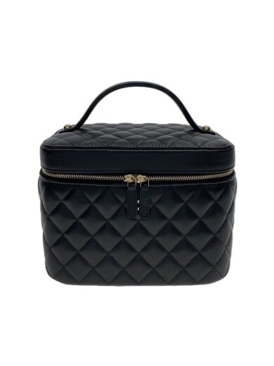 商品画像：マトラッセ キャビアスキン バニティ ハンドバッグ/レザー/BLK/AP2573 1