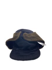 コーデュロイ×ボアキャップ/ヘッドウェア/BLK/メンズ