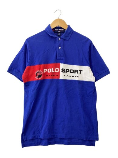 商品画像：ポロシャツ/S/コットン/BLU 1