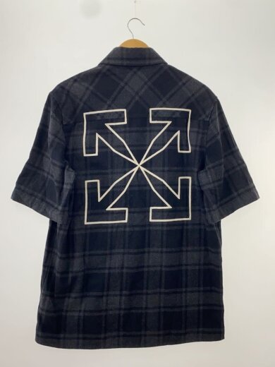 商品画像：半袖シャツ/S/コットン/BLK/チェック/OMGA205C99FAB0001 2