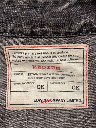 商品画像：ダメージ加工/長袖シャツ/M/コットン/BLK 4