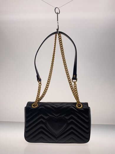 商品画像：スモール・ショルダーバッグ_GGマーモント_キルティング/レザー/BLK 3