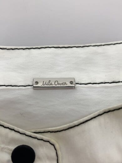 商品画像：スタンドカラ―袖ボリューム七分袖ブラウス/長袖ブラウス/O/ポリエステル/WHT/無地 3