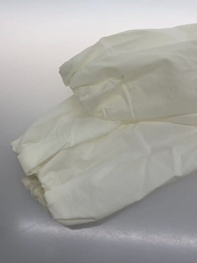 商品画像：スタンドカラ―袖ボリューム七分袖ブラウス/長袖ブラウス/O/ポリエステル/WHT/無地 5