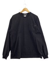 長袖Tシャツ/XL/コットン/BLK
