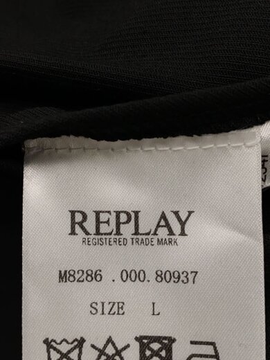 画像：REPLAYテーラードジャケット/L/ポリエステル/BLK/M8286.000.809374