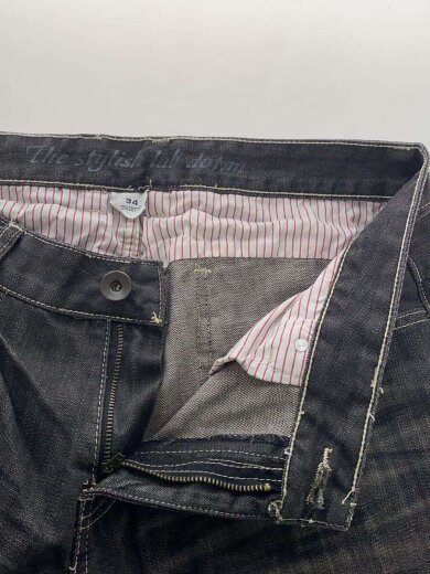 商品画像：Disneyリメイクブラックデニム/ボトム/34/コットン/BLK 3