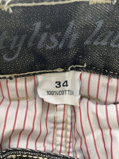 商品画像：Disneyリメイクブラックデニム/ボトム/34/コットン/BLK 4