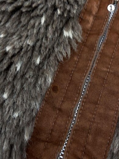 商品画像：Y2K/Blue Mountain/フリースジャケット/M/アクリル/BRW/ドット/33 6