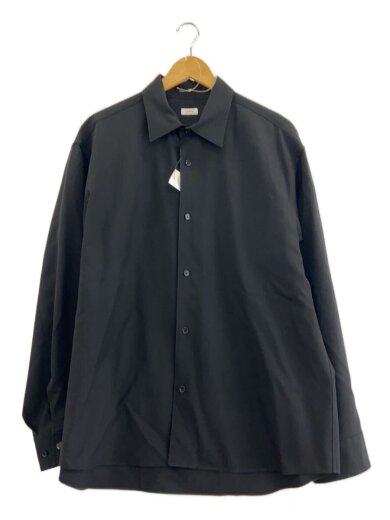 商品画像：長袖シャツ/1/ウール/BLK/無地/8881-299-0051 1