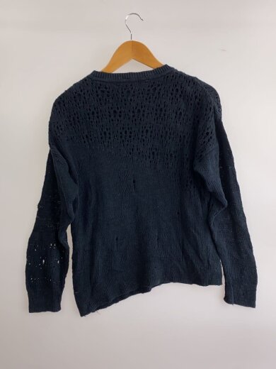 商品画像：レイヤード×ダメージニットトップス/FREE/コットン/BLK/01181NS10 2