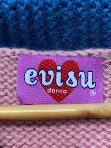 商品画像：EVISU DONNA/ニットカーディガン/--/ウール/PNK 3