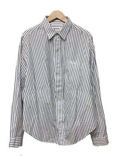 商品画像：Swing Masculine Shirt/34/コットン/WHT/ストライプ/583895// 1