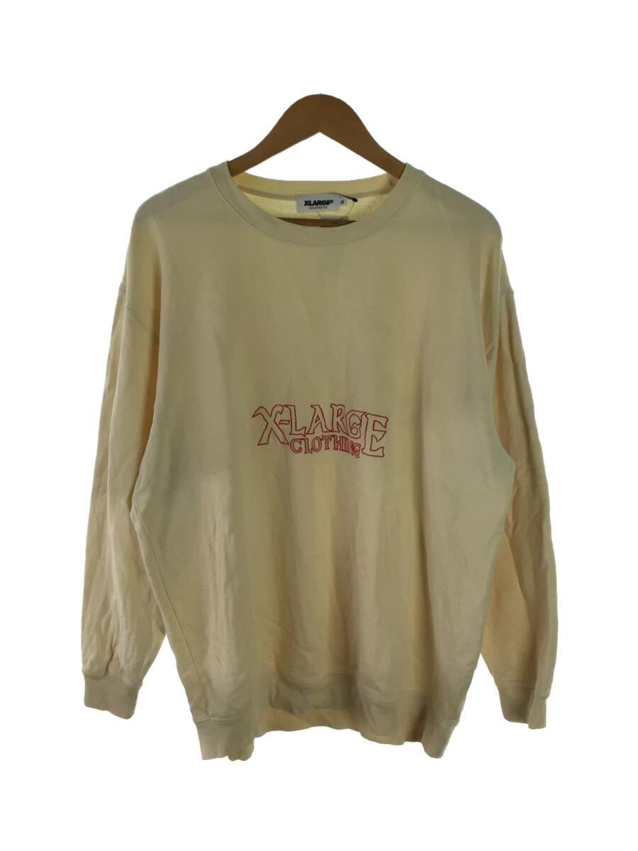 XLARGE(エクストララージ) / 17AW/XLARGE CLOTHING/フロントロゴ/刺繍/スウェット/XL/コットン/クリーム
