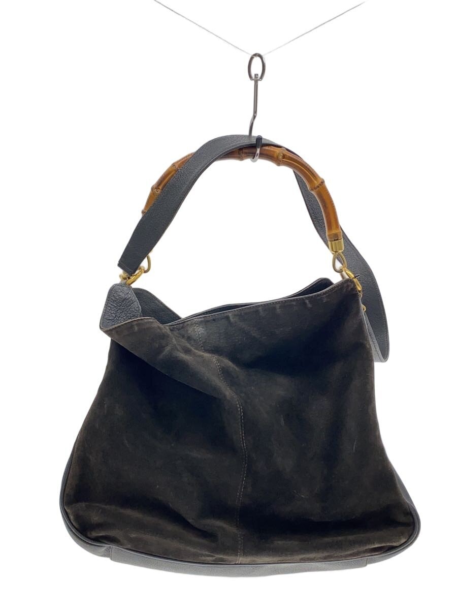 GUCCI / ハンドバッグ/スウェード/BRW